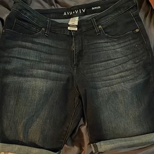 Ava & Viv Denim Bermuda Shorts